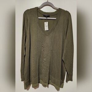 Lane Bryant V-Neck Sweater Top Size 4X